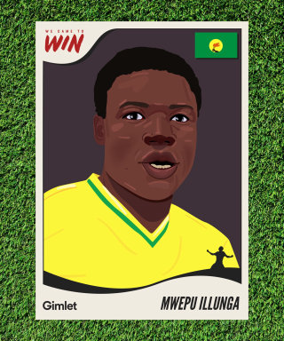 Arte de retrato de Mwepu Illunga para esportes da Gimlet Media