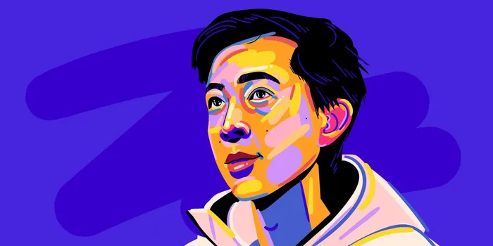 Portrait illustration of Vincent Zhou