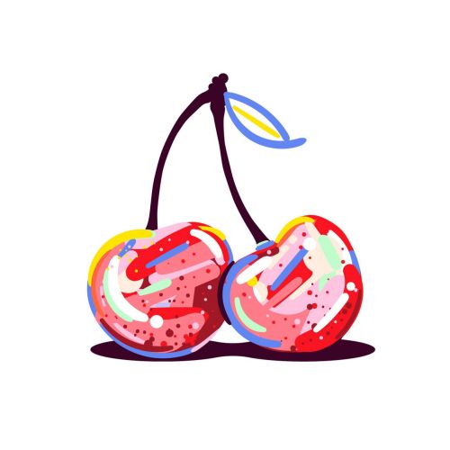 Cherries illustration by Mallory Heyer
