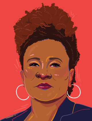 Portrait of Wanda Sykes for Hollywood Reporter