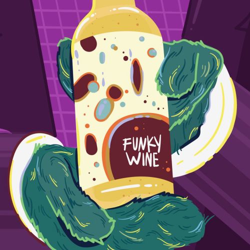 Food & Drink illustration of funky wine for PUNCH