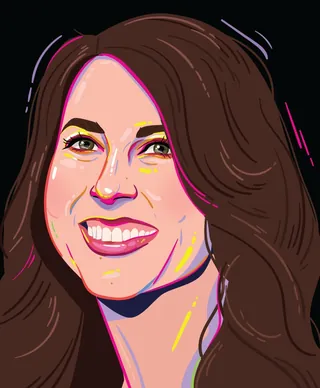 Digital portrait of MacKenzie Scott by Mallory Heyer