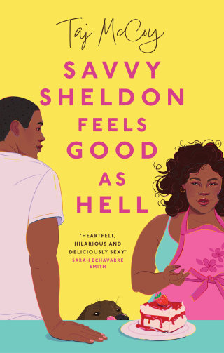 Arte de portada del libro &quot;Savvy Sheldon Feels Good As Hell de Taj McCoy&quot;