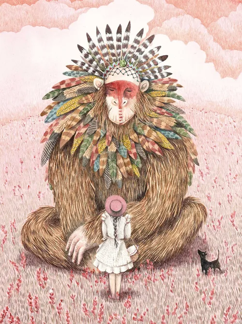 Dorothy meeting the monkey king