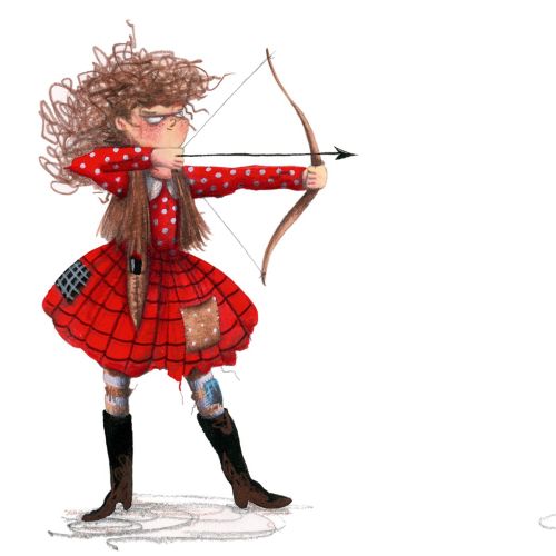 Girl keeps boy at gunpoint with bow and arrow