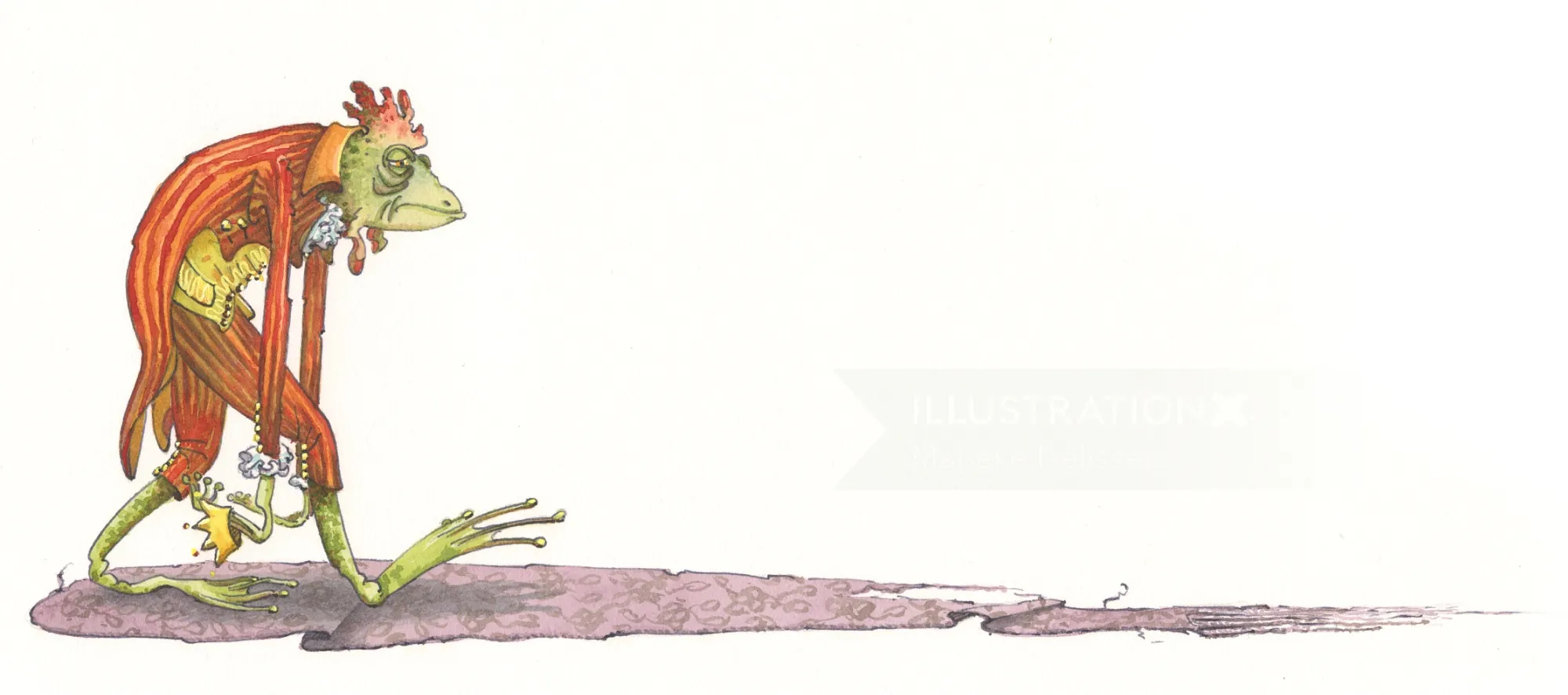 Illustration of a whimsical creature from Hotel Zweefkees by Marieke Nelissen