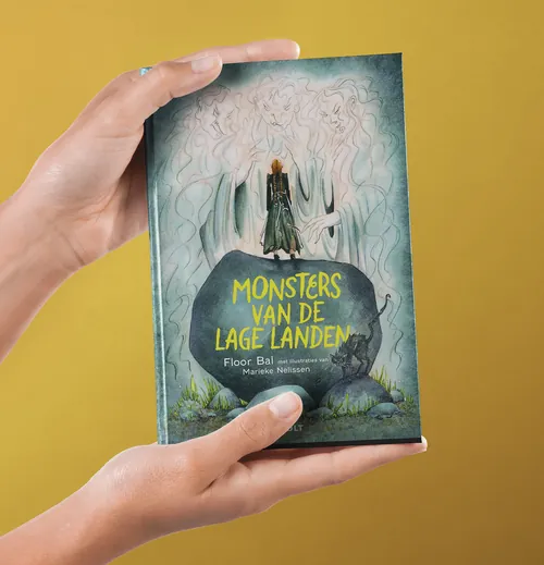 《Monsters van de Lage Landen》的书籍封面插图，作者：Marieke Nelissen