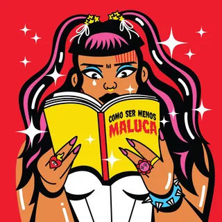 Woman reading 'Como Ser Menos Maluca' book by Marina Procházka