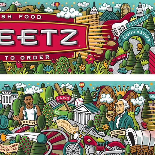 Advertising illustration for Sheetz Fresh Food 
