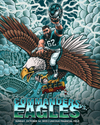 Conception pour l&#39;affiche Gameday des Eagles de Philadelphie