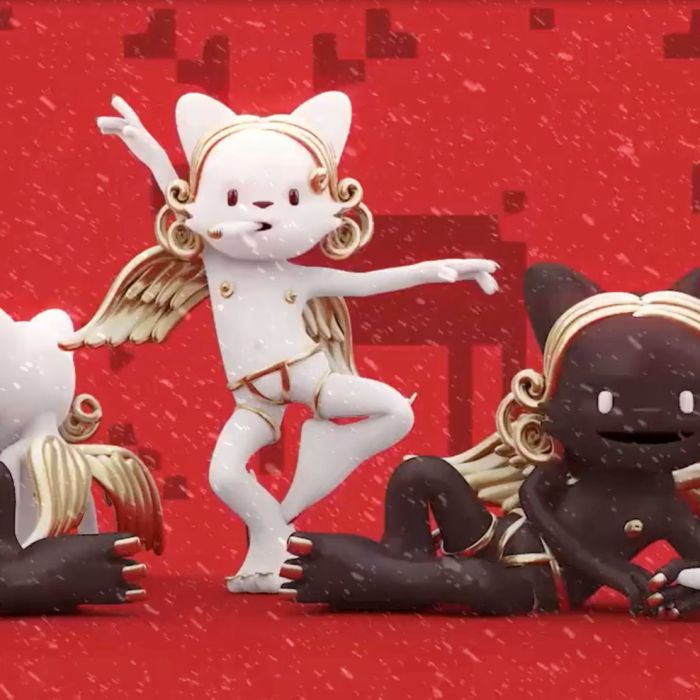 Animation dancing cat
