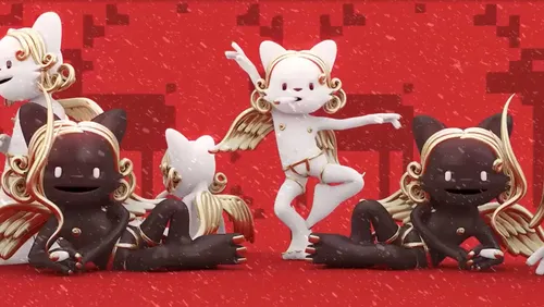 Animation dancing cat
