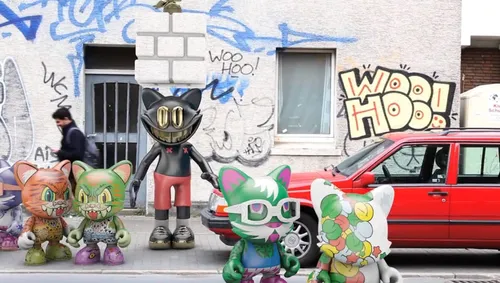 Animation character design superplastic janky series
