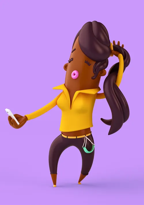 3d / CGI Beauty with Mobile