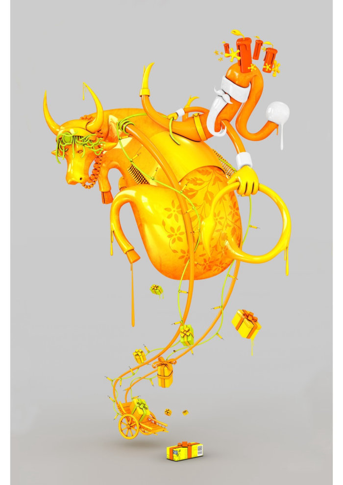 Conception de taureau 3D