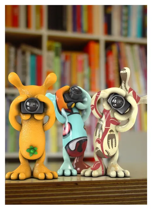3d / CGI animals with cameras