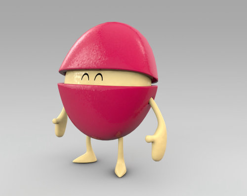 3d character standing
