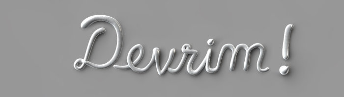 3D lettering devrim