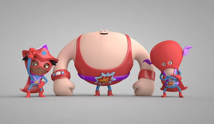 3d strange characters
