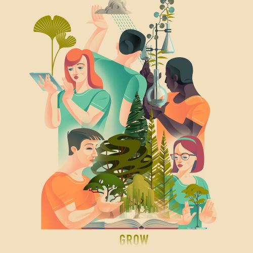 Plant biology poster art
