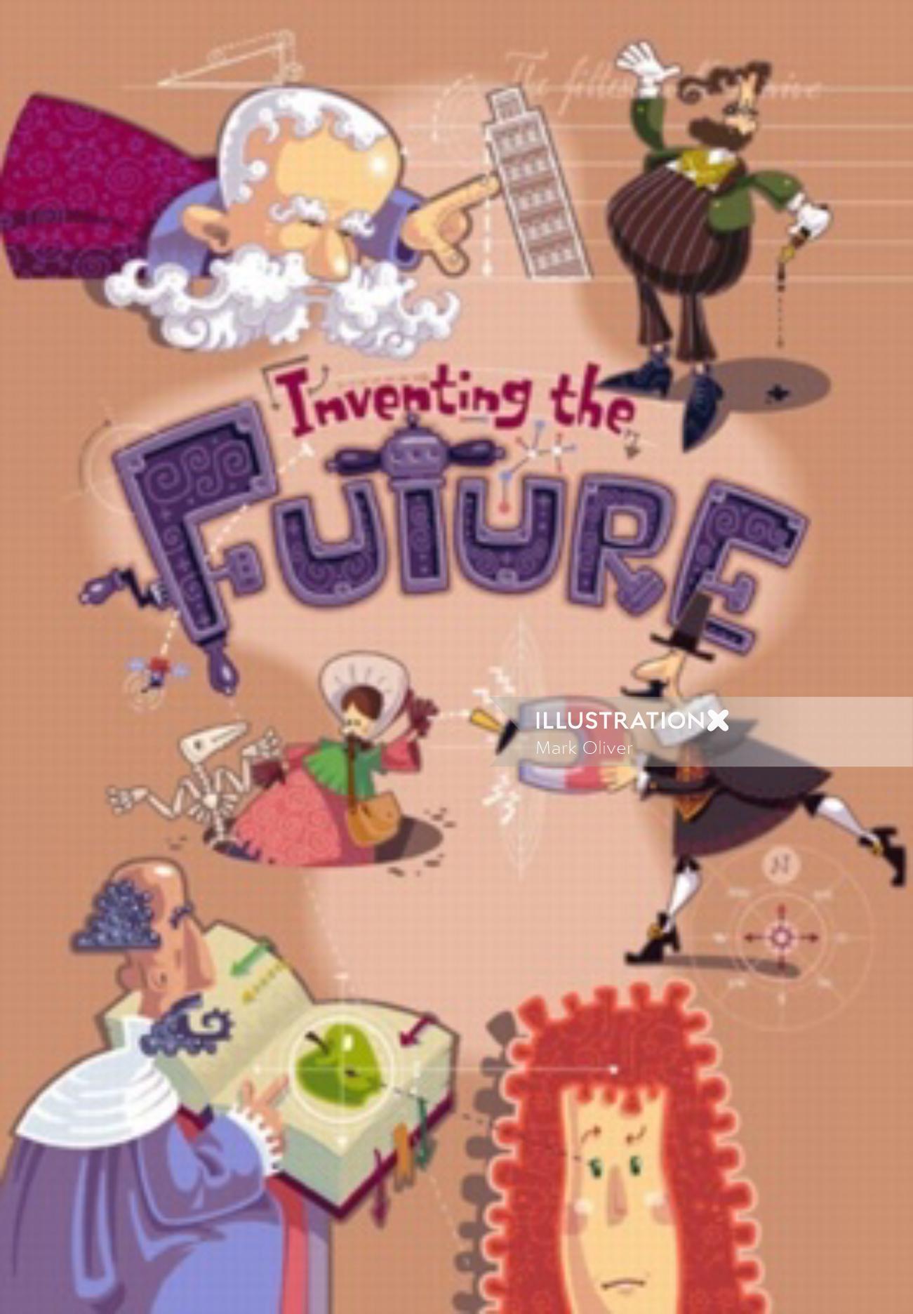 Arte em livro infantil Inventando o Futuro
