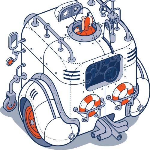 3d machine illustration 