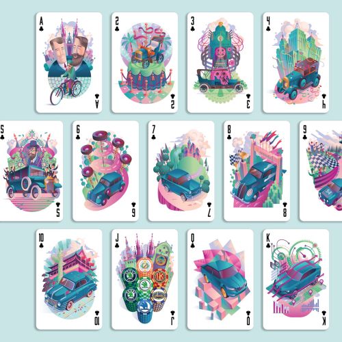 Set of playing cards
