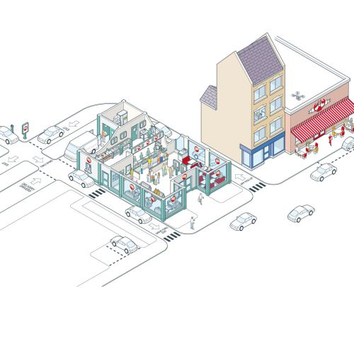 Architecture design of parking area