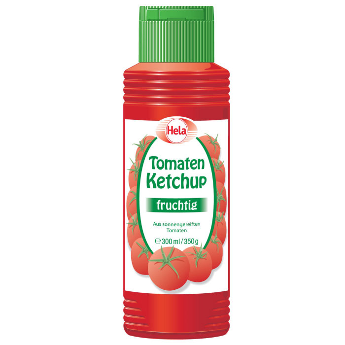 Food packaging illustration of tomaten Ketchup