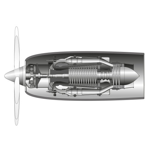 Illustration technique du missile intérieur