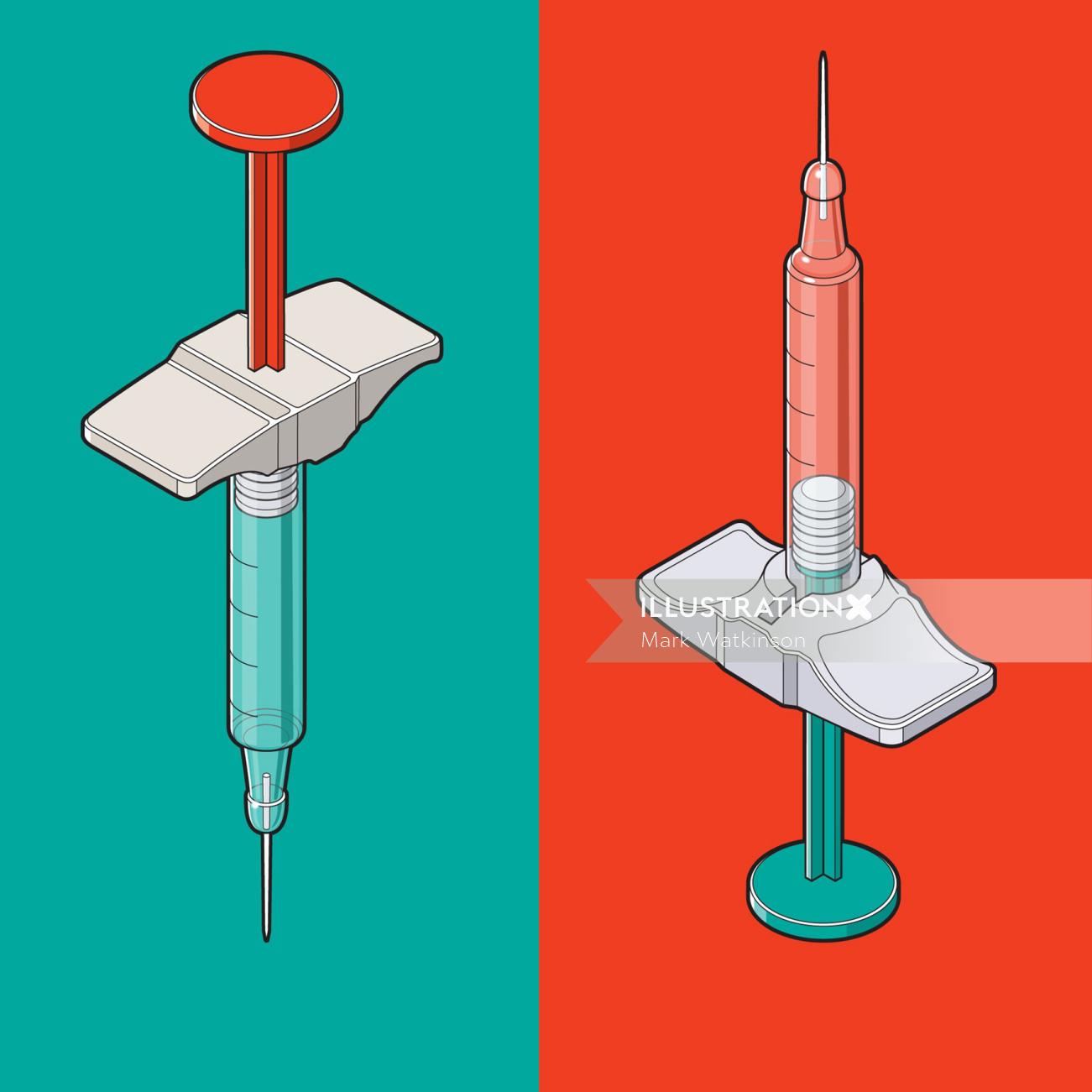 Syringe vector illustration