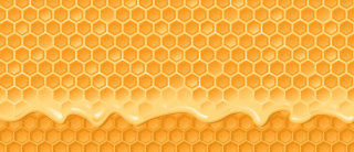 Design gráfico de favo de mel