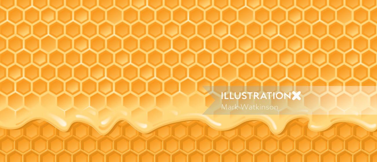 Honeycomb graphic design