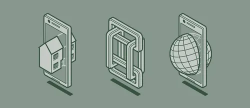 Phone screen graphic design 