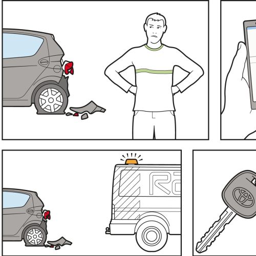 Infographic design of car repairing services 