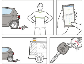 Design infográfico de serviços de reparação de automóveis 