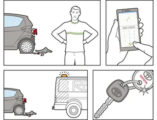 Infographic design of car repairing services 