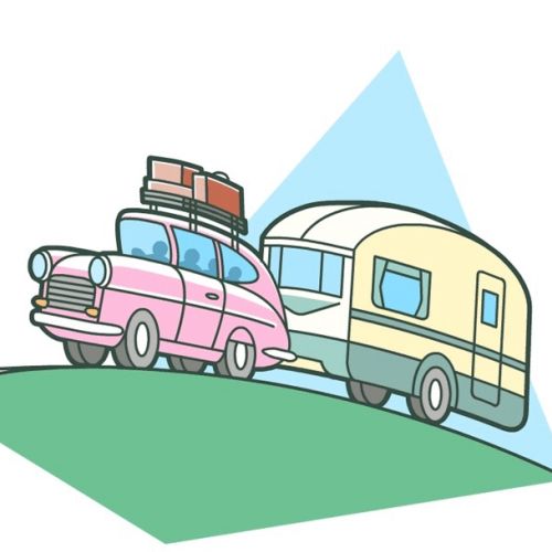 Gif animation of caravanning