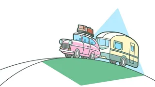 Gif animation of caravanning