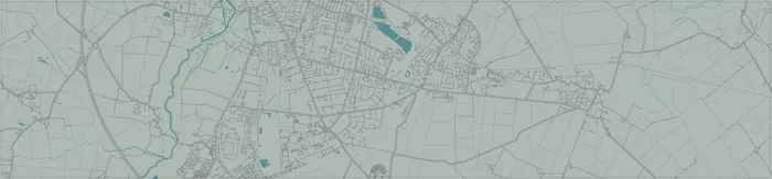 City map showing roads, rivers, and urban layout in detail