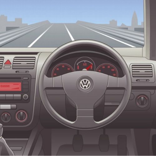 Car steering wheel vector illustration 