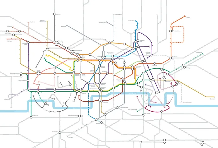 Motorbike theme London map