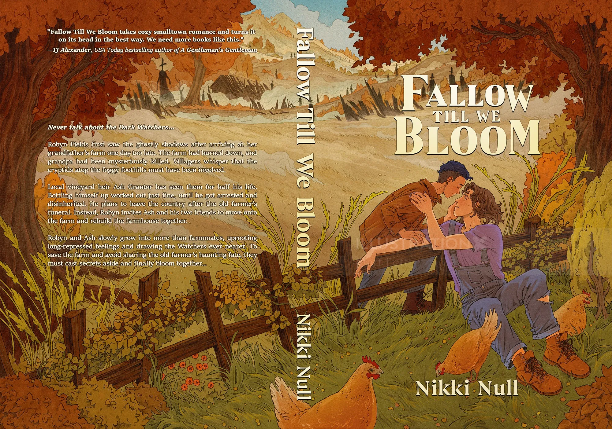 Book cover for Fallow Till We Bloom, illustrated by Mart Lett