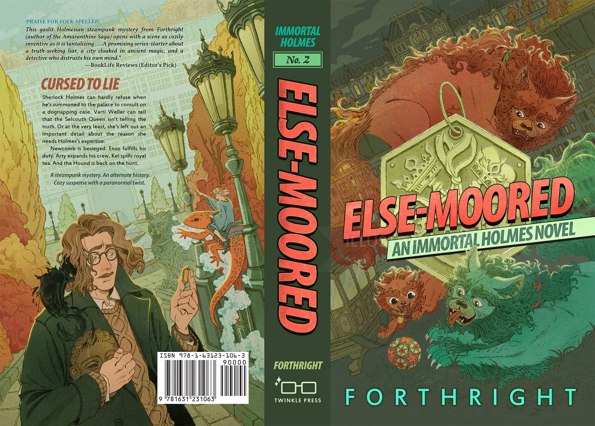 Mart Lett 为《Else-Moored》一书绘制的插图封面，由 Forthright 提供。