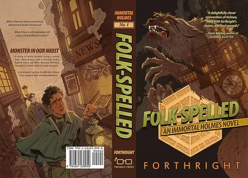 Book cover for Folk-Spelled by Forthright, illustrated by Mart Lett