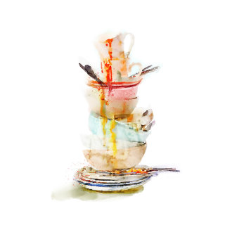 マルタ・スペンドフスカによるカップの絵画