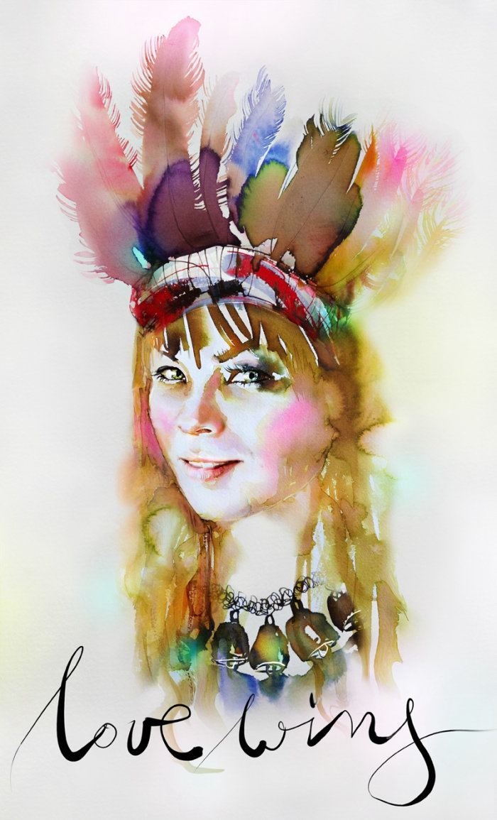 Watercolor Portrait of a lady