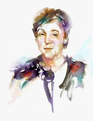 Watercolor portrait of a woman by Marta Spendowska