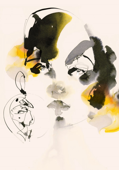 Abstract illustration of a lady