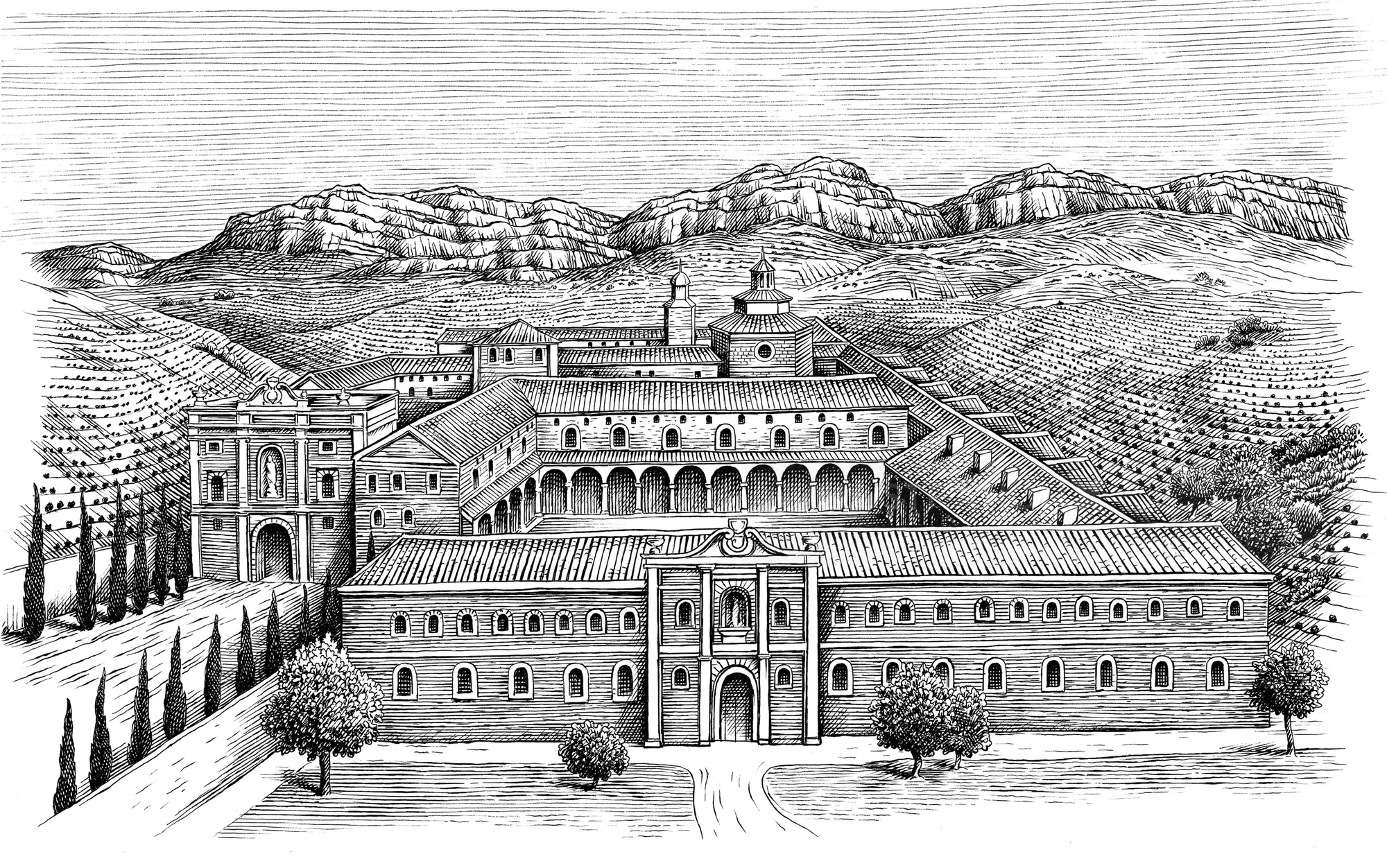 Black & White Architecture Fort